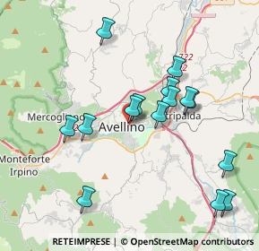 Mappa Via Modestino del Gaizo, 83100 Avellino AV, Italia (4.07533)