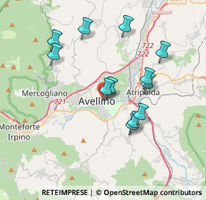 Mappa Via Modestino del Gaizo, 83100 Avellino AV, Italia (3.69167)