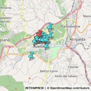 Mappa Via Modestino del Gaizo, 83100 Avellino AV, Italia (0.87875)