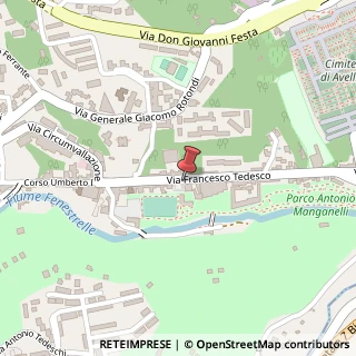 Mappa Via Francesco Tedesco, 100, 83100 Avellino, Avellino (Campania)