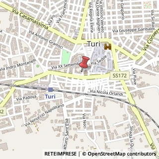 Mappa Via Dogali, 18, 70010 Turi, Bari (Puglia)