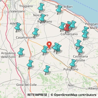 Mappa Sede amministrativa, 70010 Turi BA, Italia (9.854)