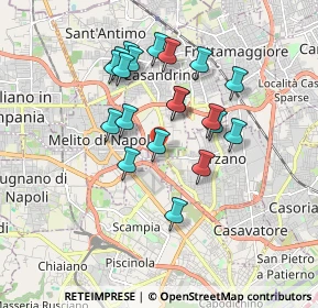 Mappa Via Melitiello, 80144 Melito di Napoli NA, Italia (1.6745)