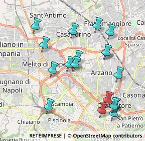Mappa Via Melitiello, 80144 Melito di Napoli NA, Italia (2.21333)