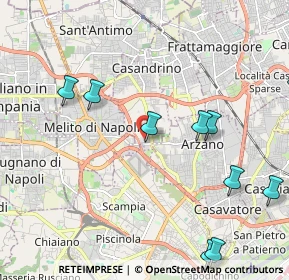 Mappa Via Melitiello, 80144 Melito di Napoli NA, Italia (3.19)