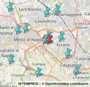 Mappa Via Melitiello, 80144 Melito di Napoli NA, Italia (2.18643)