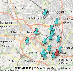 Mappa Via Melitiello, 80144 Melito di Napoli NA, Italia (2.19667)