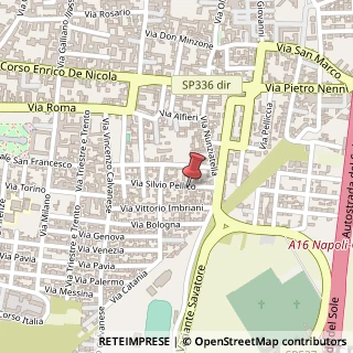 Mappa Via Silvio Pellico, 12, 80021 Afragola, Napoli (Campania)