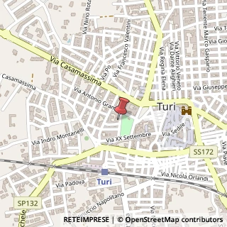 Mappa Via Antonio Orlandi, 21, 70010 Turi, Bari (Puglia)