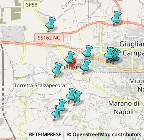 Mappa Via Goffredo Mameli, 80019 Qualiano NA, Italia (1.98571)