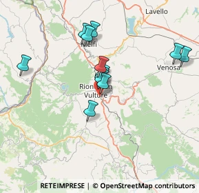 Mappa Via Alcide de Gasperi, 85028 Rionero In Vulture PZ, Italia (6.74)