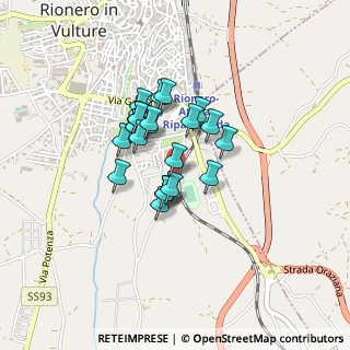 Mappa Via Giacomo Leopardi, 85028 Rionero In Vulture PZ, Italia (0.33214)