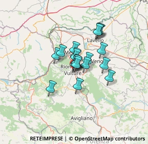 Mappa Via Alcide de Gasperi, 85028 Rionero In Vulture PZ, Italia (8.62368)