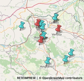 Mappa Via Alcide de Gasperi, 85028 Rionero In Vulture PZ, Italia (12.87)