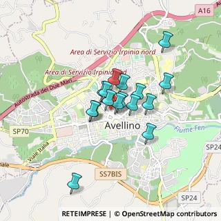Mappa Via Benigni Tranquillino, 83100 Avellino AV, Italia (0.62813)