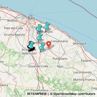 Mappa Via Eramo, 70010 Turi BA, Italia (14.0915)