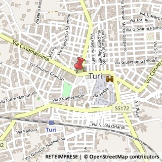 Mappa Via Casamassima, 02, 70010 Turi, Bari (Puglia)