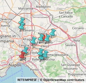 Mappa Via Annamaria Ortese, 80038 Pomigliano D'arco NA, Italia (6.73636)