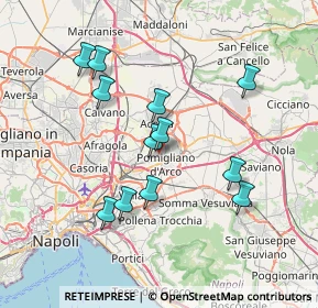 Mappa Via Annamaria Ortese, 80038 Pomigliano D'arco NA, Italia (7.365)