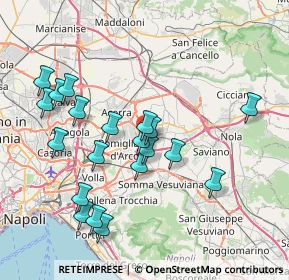 Mappa Via Vittorio Emanuele, 80030 Castello di Cisterna NA, Italia (8.285)