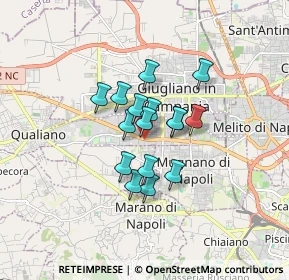 Mappa Via Santa Rita, 80010 Villaricca NA, Italia (1.17875)