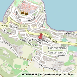 Mappa Via Cagliari, 9, 07031 Castelsardo, Sassari (Sardegna)