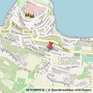 Mappa Via Cagliari, 27, 07031 Castelsardo, Sassari (Sardegna)