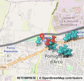 Mappa Via de Curtis, 80038 Pomigliano d'Arco NA, Italia (0.5345)