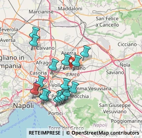 Mappa Via de Curtis, 80038 Pomigliano d'Arco NA, Italia (7.71059)