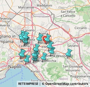 Mappa Via de Curtis, 80038 Pomigliano d'Arco NA, Italia (7.30889)