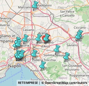 Mappa Via de Curtis, 80038 Pomigliano d'Arco NA, Italia (9.4875)