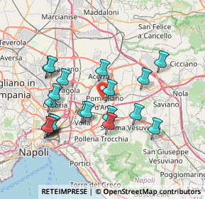 Mappa Via de Curtis, 80038 Pomigliano d'Arco NA, Italia (7.8475)