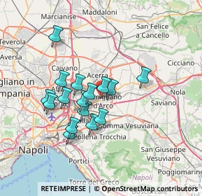 Mappa Via de Curtis, 80038 Pomigliano d'Arco NA, Italia (6.21125)