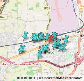 Mappa Via de Curtis, 80038 Pomigliano d'Arco NA, Italia (0.701)