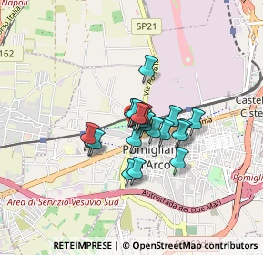 Mappa Via de Curtis, 80038 Pomigliano d'Arco NA, Italia (0.562)