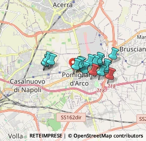 Mappa Via de Curtis, 80038 Pomigliano d'Arco NA, Italia (1.27222)