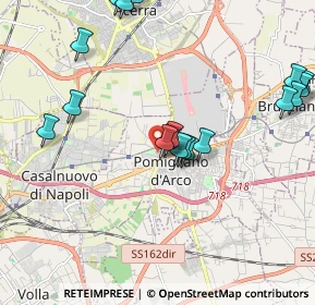 Mappa Via de Curtis, 80038 Pomigliano d'Arco NA, Italia (2.44789)