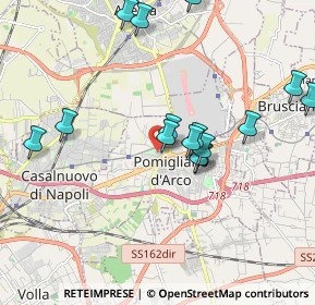 Mappa Via de Curtis, 80038 Pomigliano d'Arco NA, Italia (2.2825)