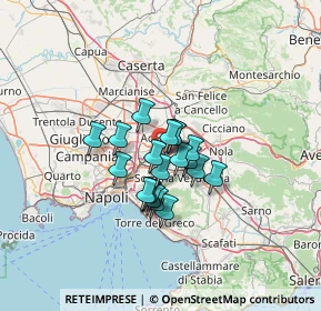 Mappa Via de Curtis, 80038 Pomigliano d'Arco NA, Italia (8.949)