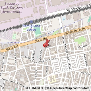 Mappa Via Ercole Cantone, 147, 80038 Pomigliano d'Arco, Napoli (Campania)