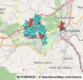 Mappa Via Palombi, 83100 Avellino AV, Italia (1.2825)