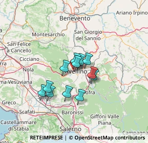 Mappa Serino, 83100 Avellino AV, Italia (9.78083)