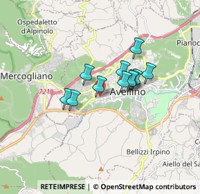 Mappa Viale Italia, 83100 Avellino AV, Italia (1.24455)