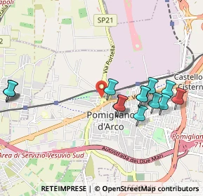 Mappa Via Pratola Ponte, 80038 Pomigliano d'Arco NA, Italia (1.115)