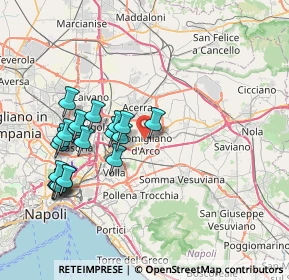 Mappa Via Pratola Ponte, 80038 Pomigliano d'Arco NA, Italia (8.2335)
