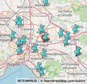 Mappa Via Pratola Ponte, 80038 Pomigliano d'Arco NA, Italia (9.1325)