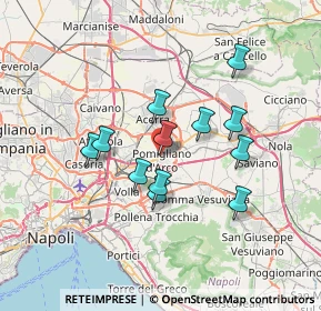 Mappa Via Pratola Ponte, 80038 Pomigliano d'Arco NA, Italia (6.19833)