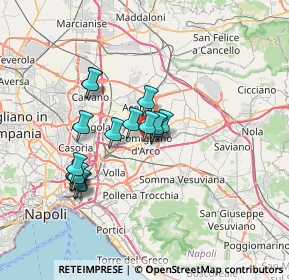 Mappa Via Pratola Ponte, 80038 Pomigliano d'Arco NA, Italia (6.16313)