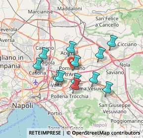 Mappa Via Pratola Ponte, 80038 Pomigliano d'Arco NA, Italia (6.085)