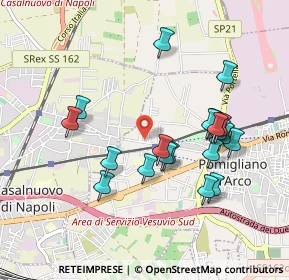 Mappa Via Messina, 80038 Pomigliano d'Arco NA, Italia (0.973)